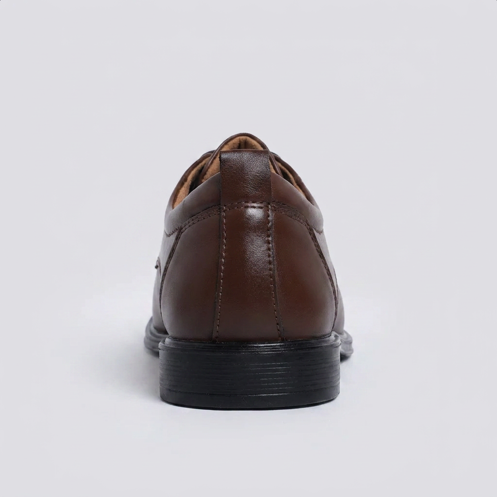 Sapato Derby Masculino Henley Coffee - vista traseira