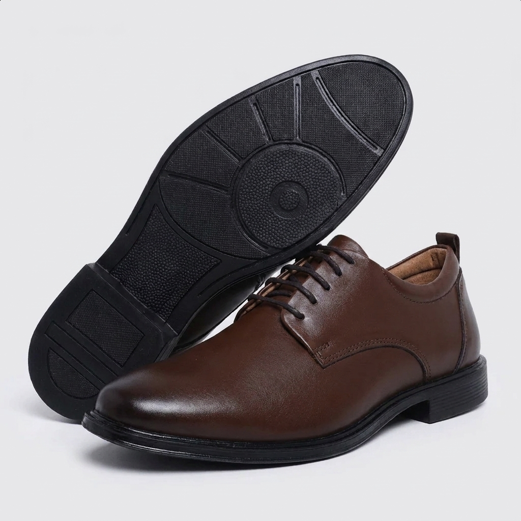 Sapato Derby Masculino Henley Coffee - solado