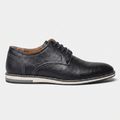 Sapato Derby Stallion Black preto, vista lateral