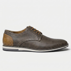Sapato Derby Stallion Warm Grey cinza quente, vista lateral