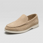 Mocassim Regent Beige bege, vista em três quartos