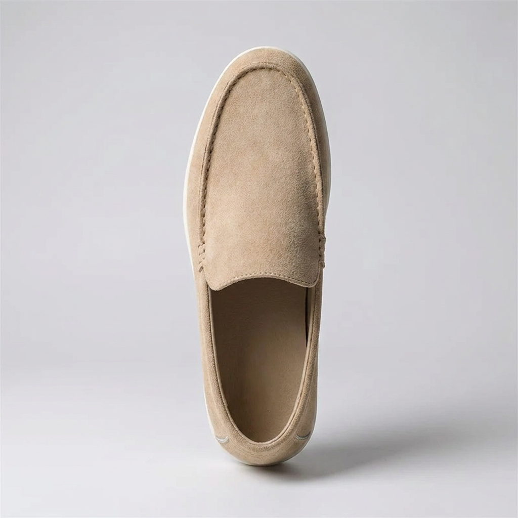 Mocassim Regent Beige bege, visto de cima