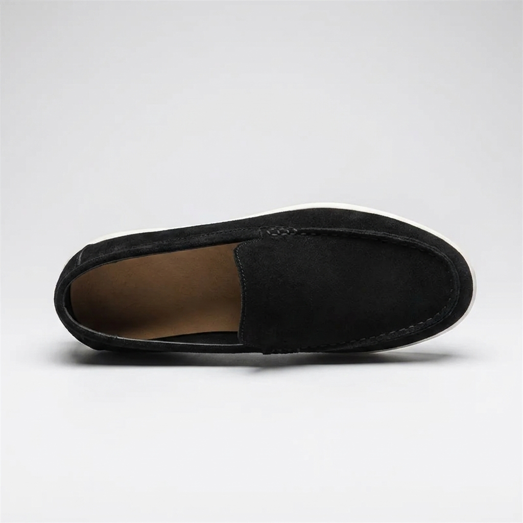 Mocassim Regent Black preto, visto de cima