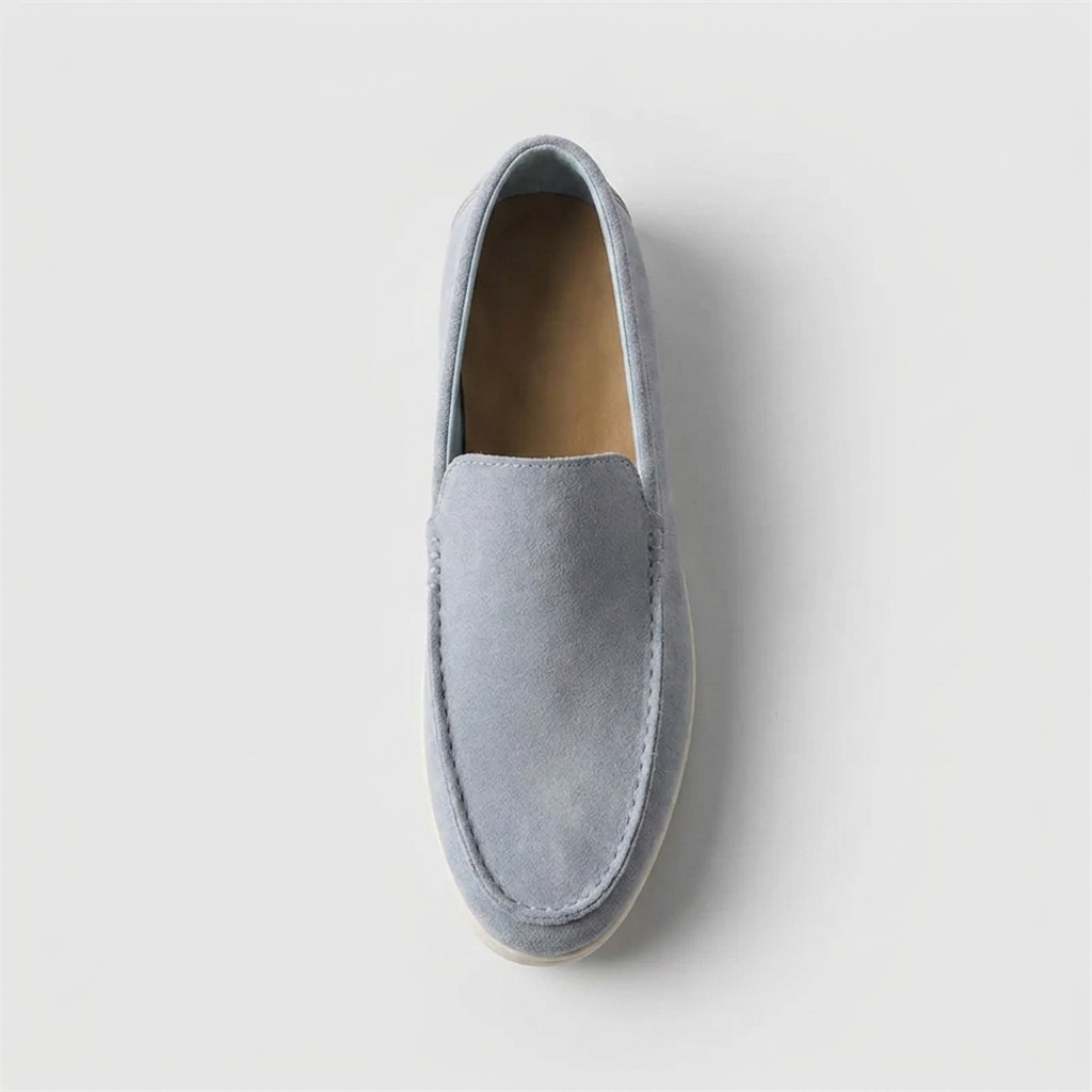 Mocassim Regent Blue azul, visto de cima