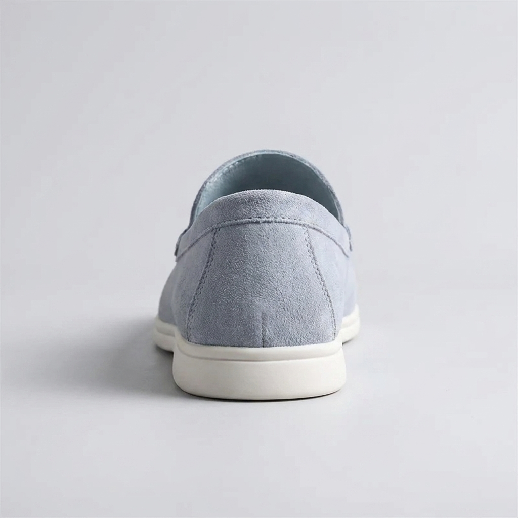 Mocassim Regent Blue azul, vista traseira