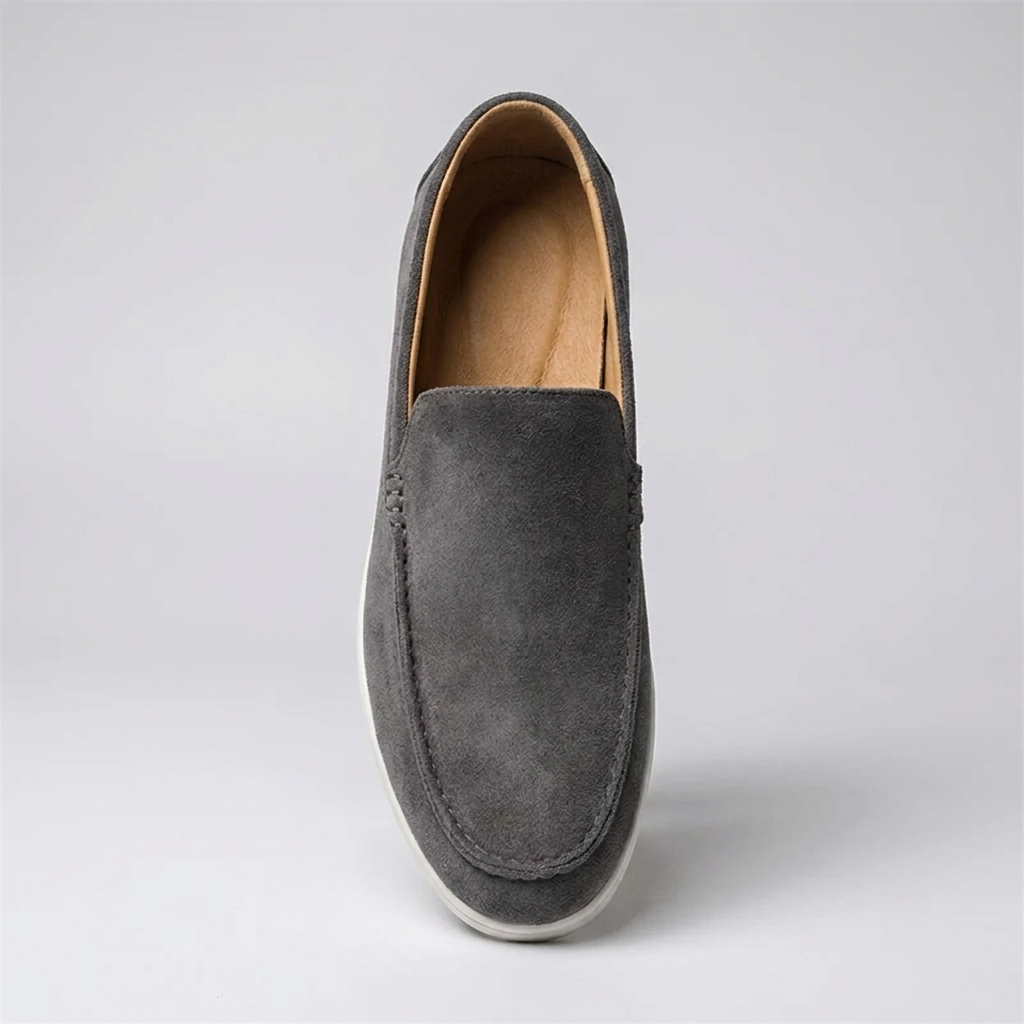 Mocassim Regent Grey cinza, palmilha interna