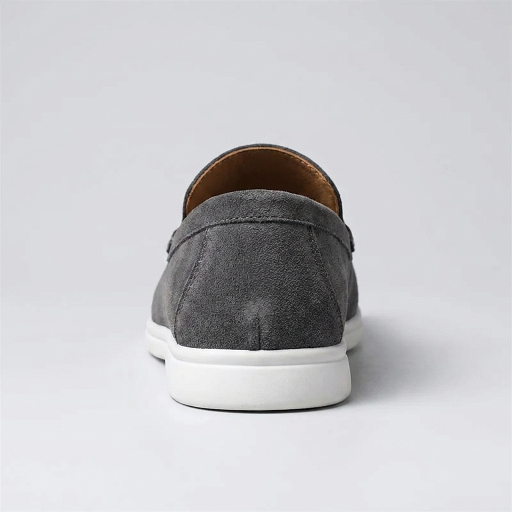 Mocassim Regent Grey cinza, vista traseira