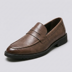 Loafer Masculino Eton Brown marrom, vista tres-quartos