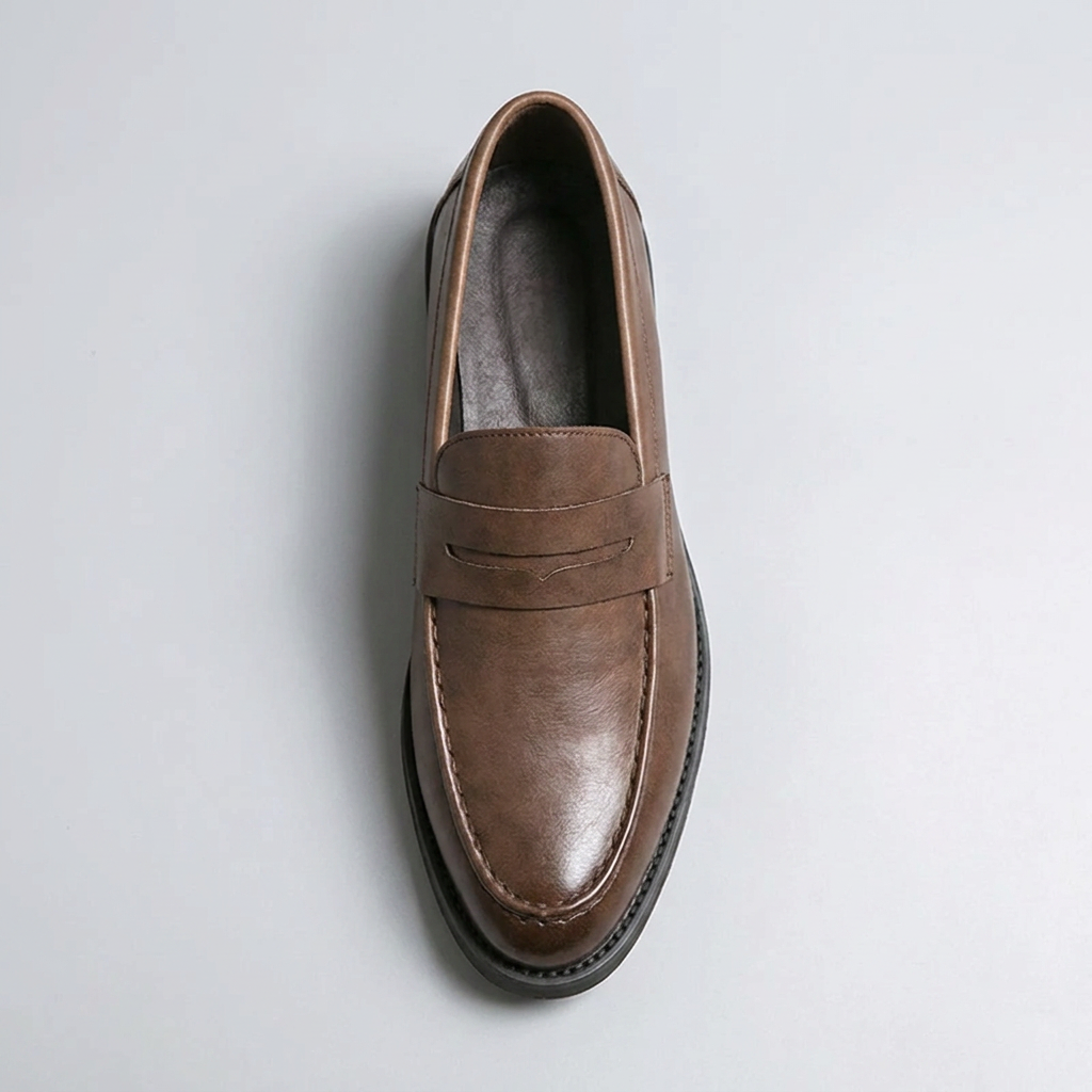 Loafer Masculino Eton Brown marrom, vista de cima