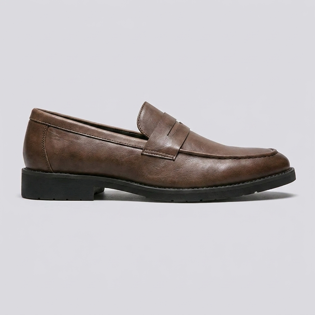Loafer Masculino Eton Brown marrom, vista lateral
