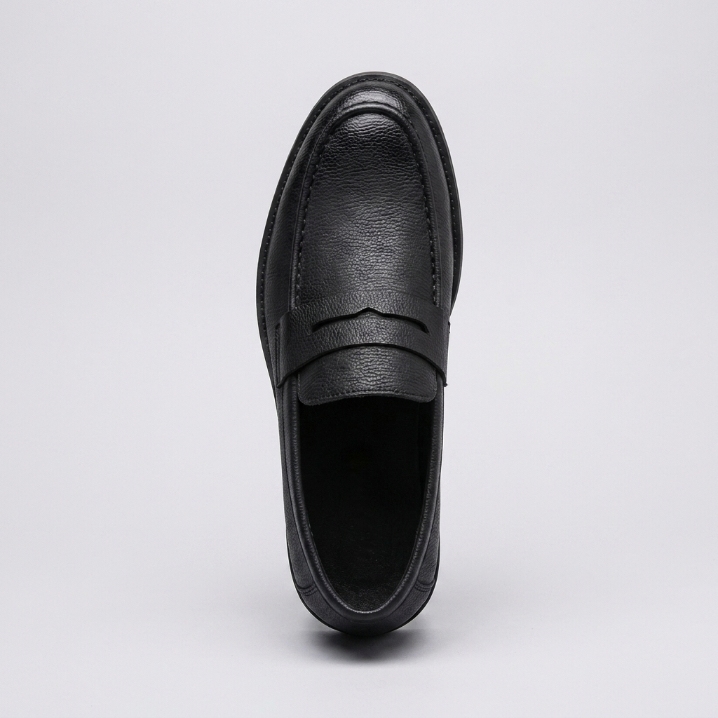 Loafer Masculino Eton Black preto, vista de cima