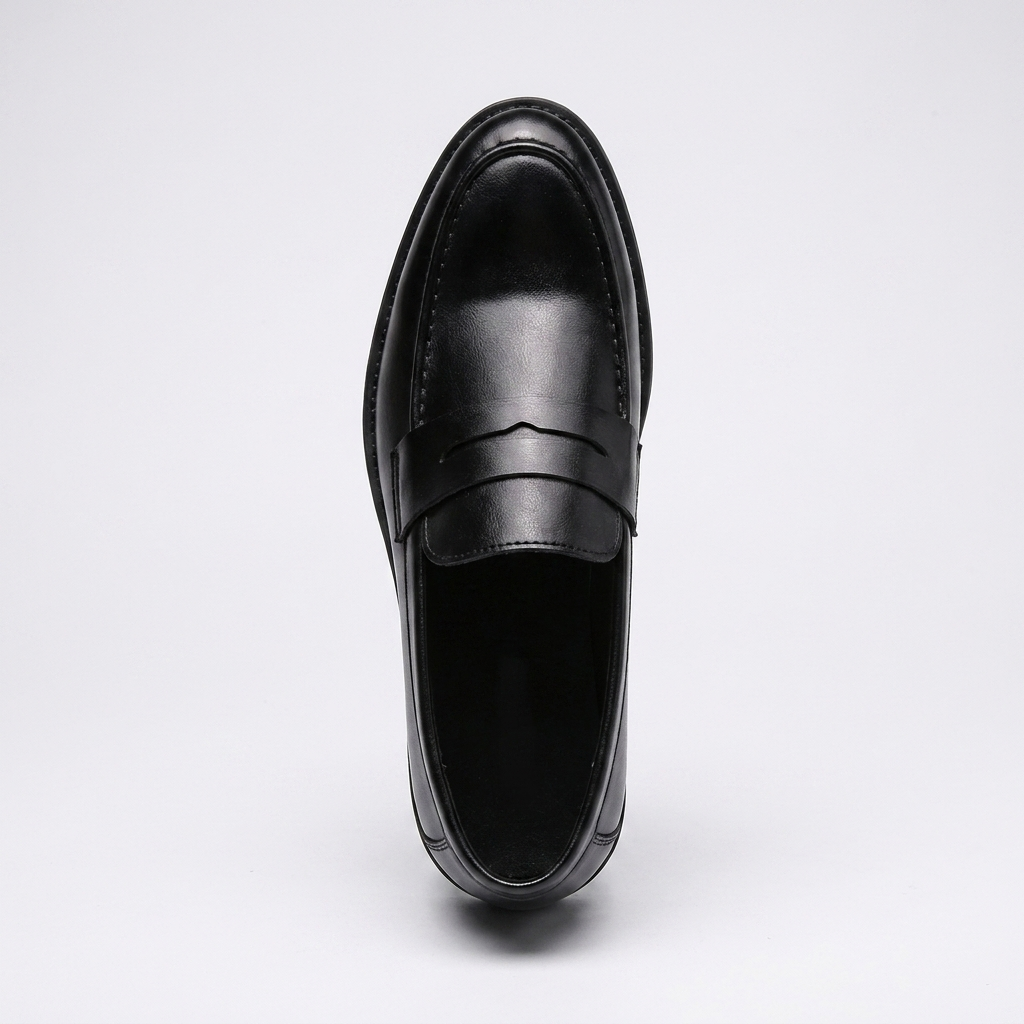 Loafer Masculino Eton Black Patent preto brilhante, vista de cima