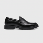Loafer Masculino Eton Black Patent preto brilhante, vista lateral