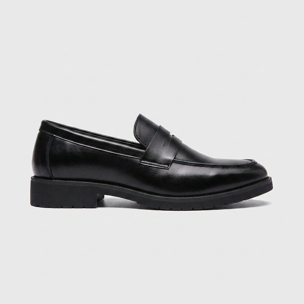 Loafer Masculino Eton Black Patent preto brilhante, vista lateral