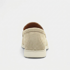 Loafer Masculino Mayfair Beige bege, vista traseira