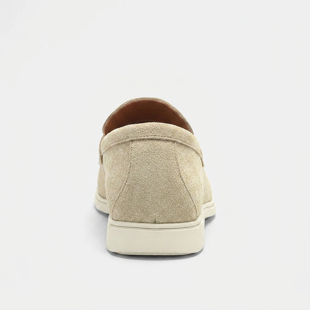 Loafer Masculino Mayfair Beige bege, vista traseira