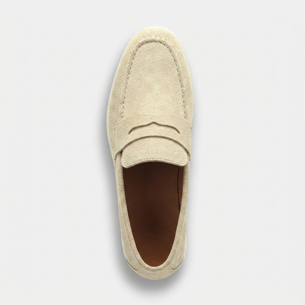 Loafer Masculino Mayfair Beige bege, vista de cima