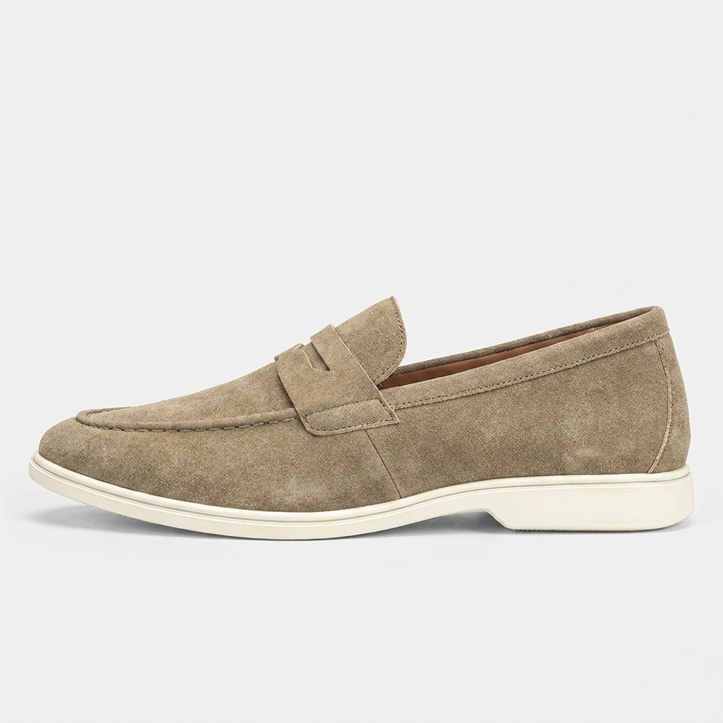 Loafer Masculino Mayfair Light Grey greige, vista lateral