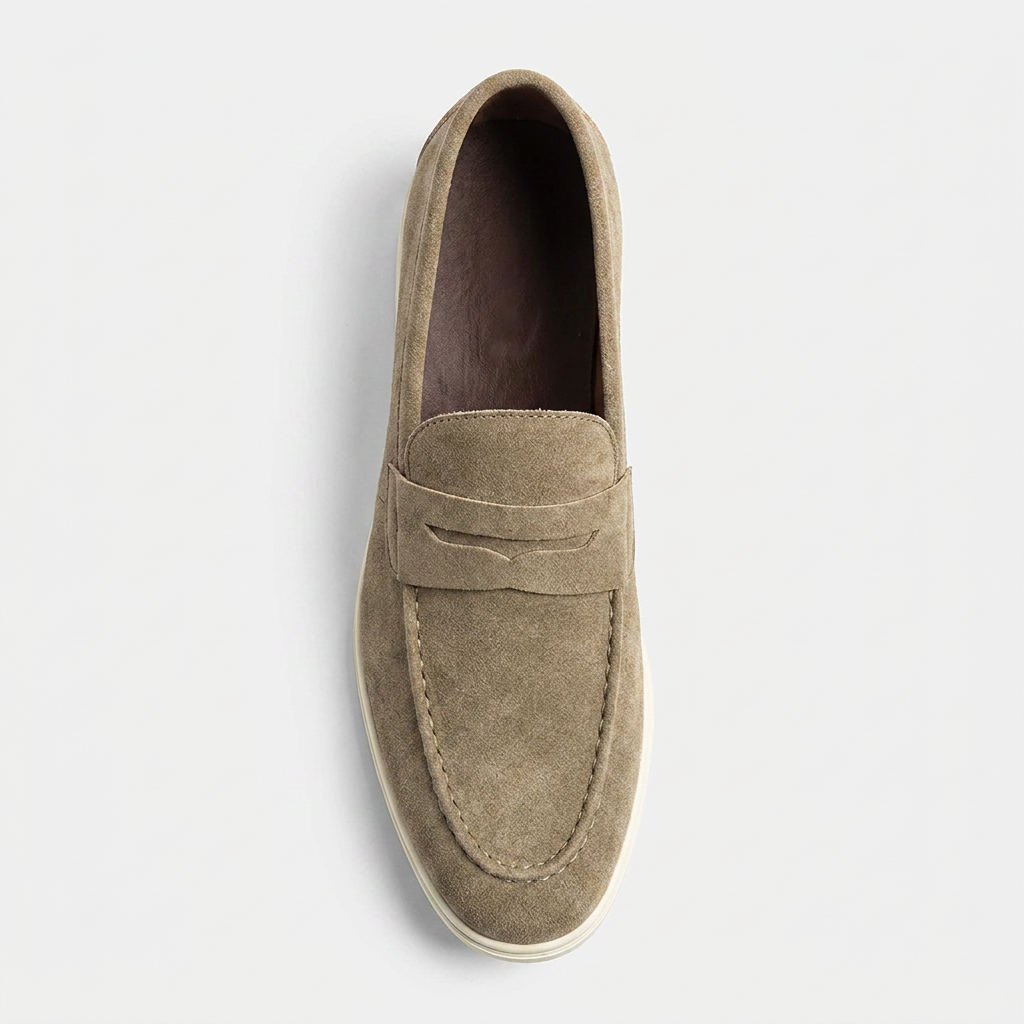 Loafer Masculino Mayfair Light Grey greige, vista de cima