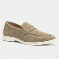 Loafer Masculino Mayfair Light Grey greige, vista tres-quartos
