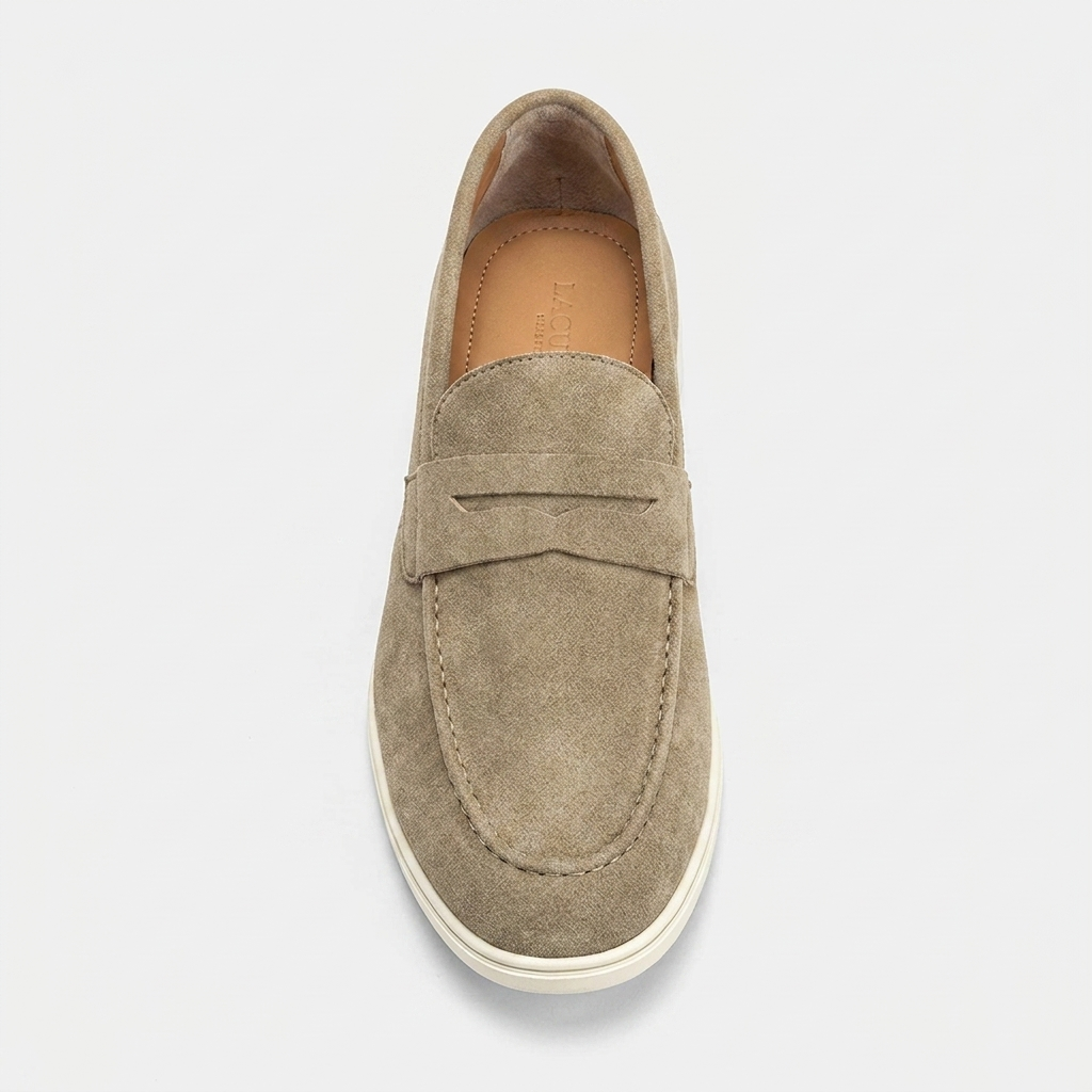 Loafer Masculino Mayfair Light Grey greige, interior e palmilha