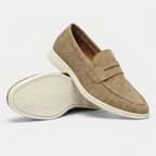Loafer Masculino Mayfair Sand areia, frente e solado