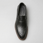 Loafer masculino Ascot Black, vista de cima