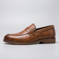 Loafer masculino Ascot Brown, vista lateral de perfil