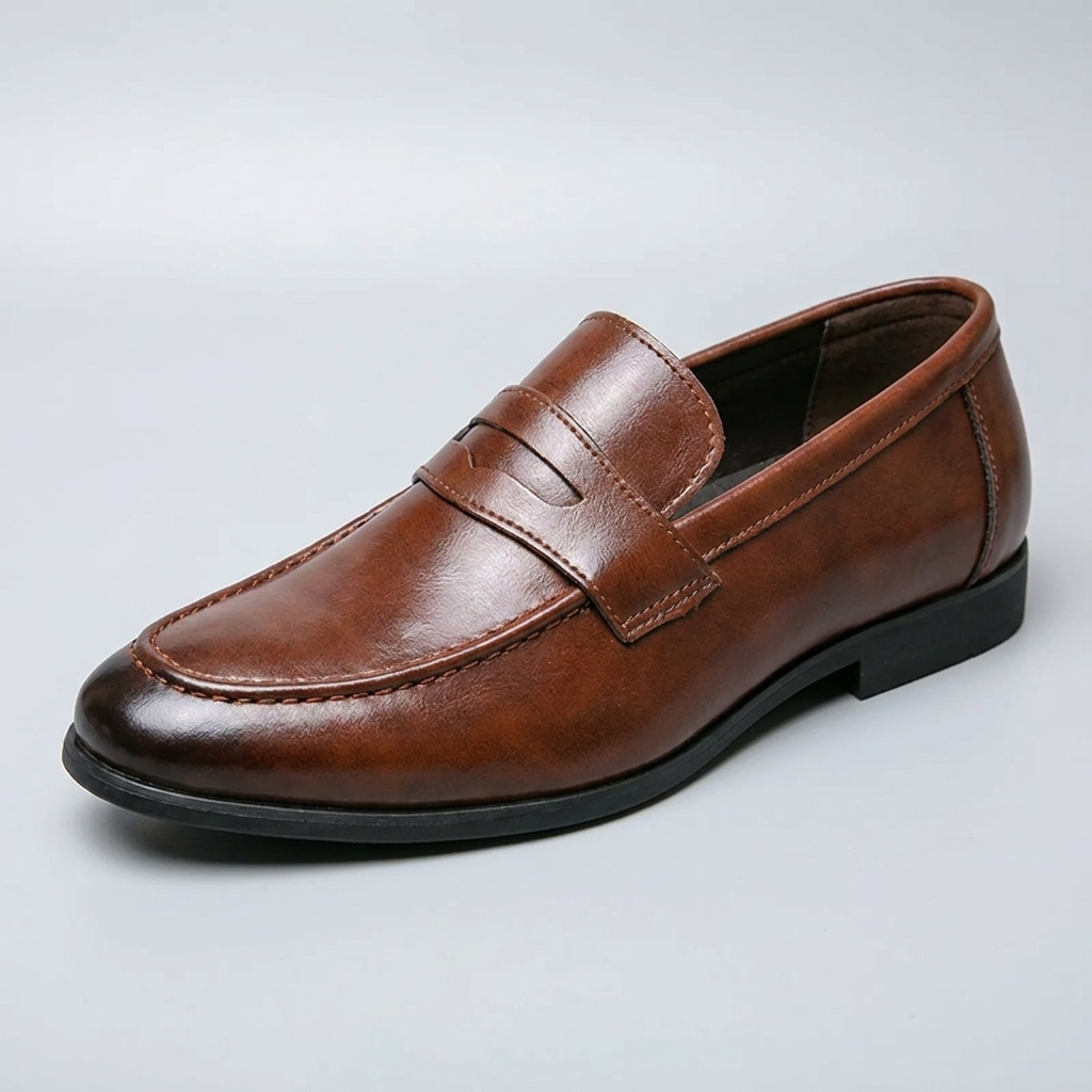 Loafer masculino Windsor Brown, vista em três-quartos