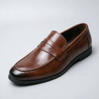Loafer masculino Windsor Brown, vista de cima em três-quartos