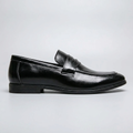 Loafer masculino Windsor Black, vista lateral de perfil