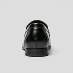 Loafer masculino Windsor Black, vista traseira do calcanhar