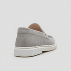 Mocassim Masculino Regent Light Grey visto de trás