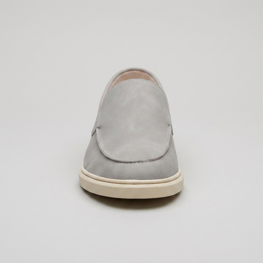 Mocassim Masculino Regent Light Grey em vista frontal