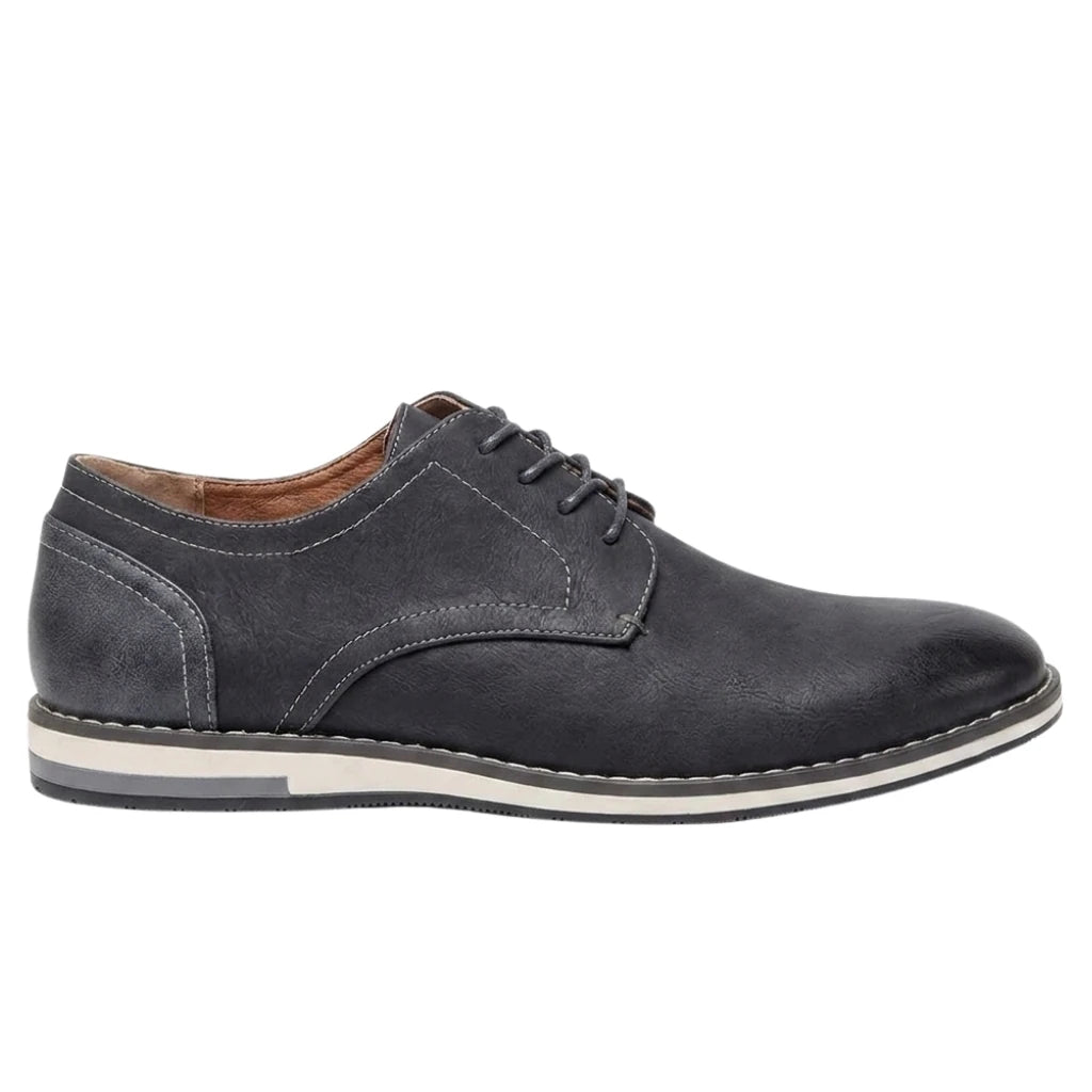 Sapato Derby Stallion Grey cinza, vista lateral